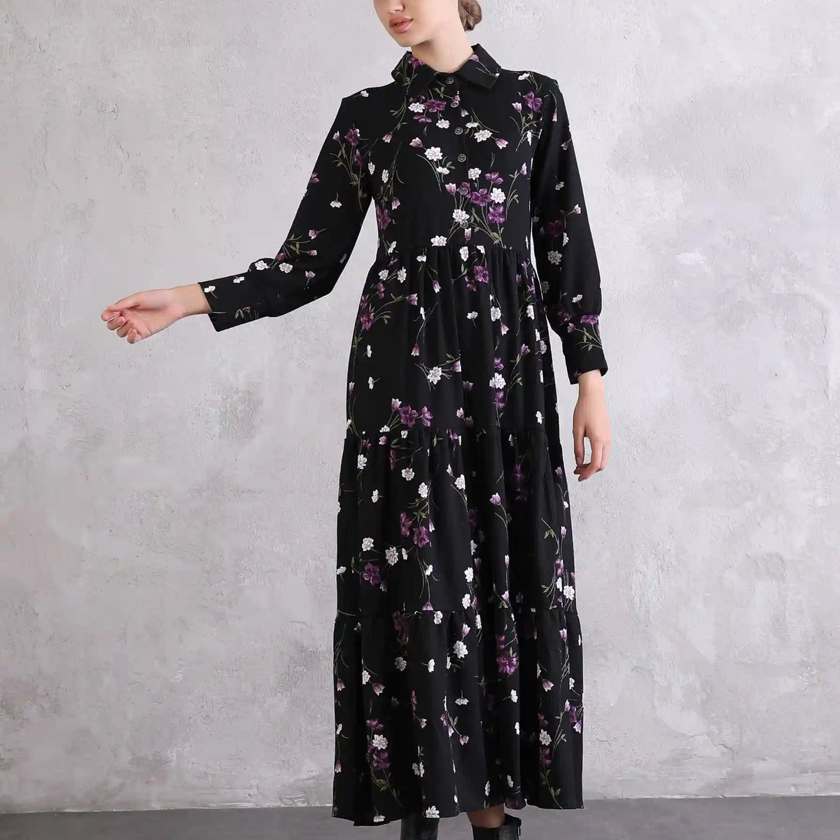 Next black floral dress hotsell