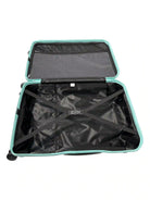 Large lightweight green suitcase 4 wheels