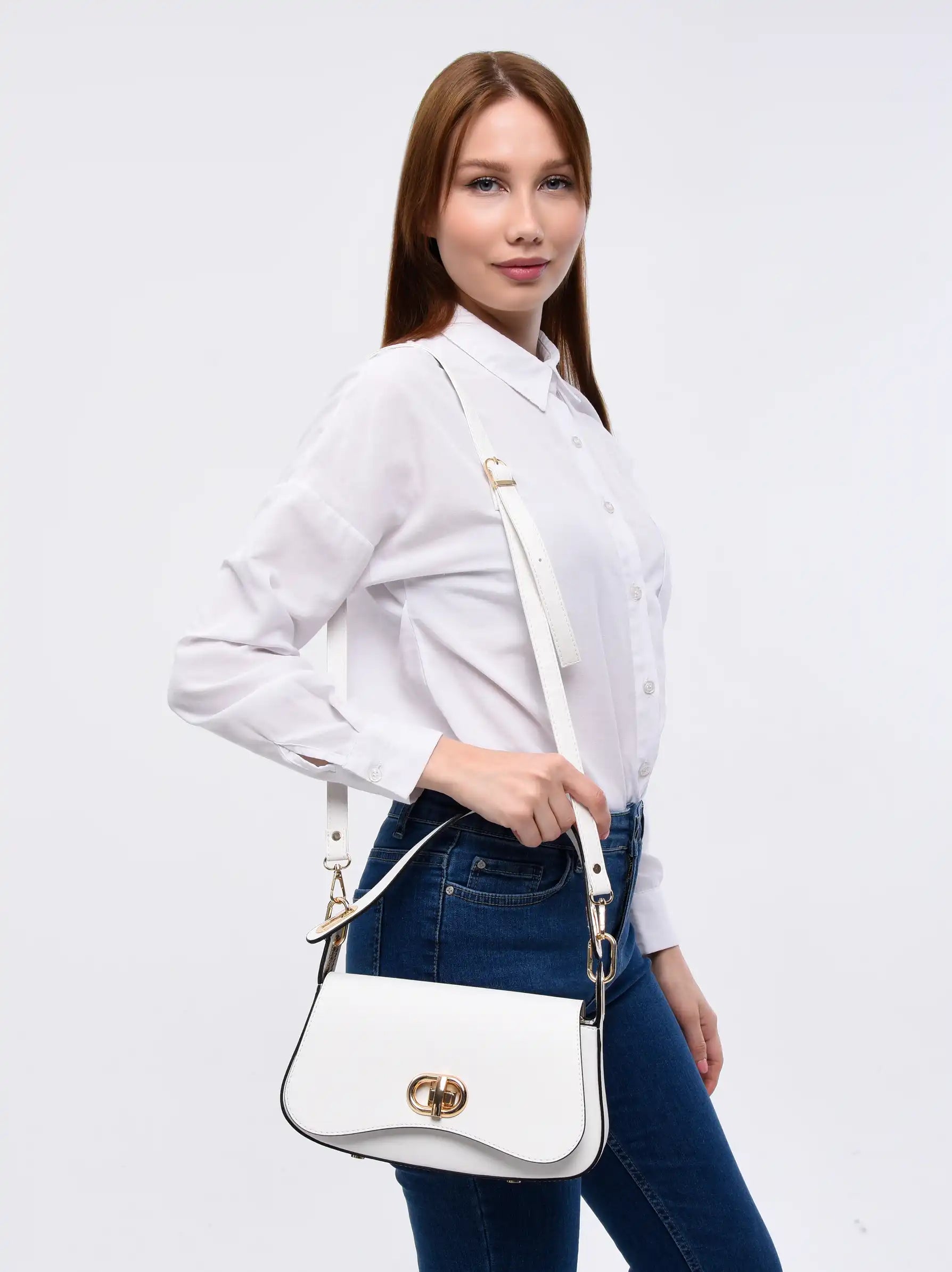 Baguette discount bag white