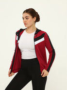 Burgundy tracktop