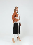 Shop Rust Cream Kimono 