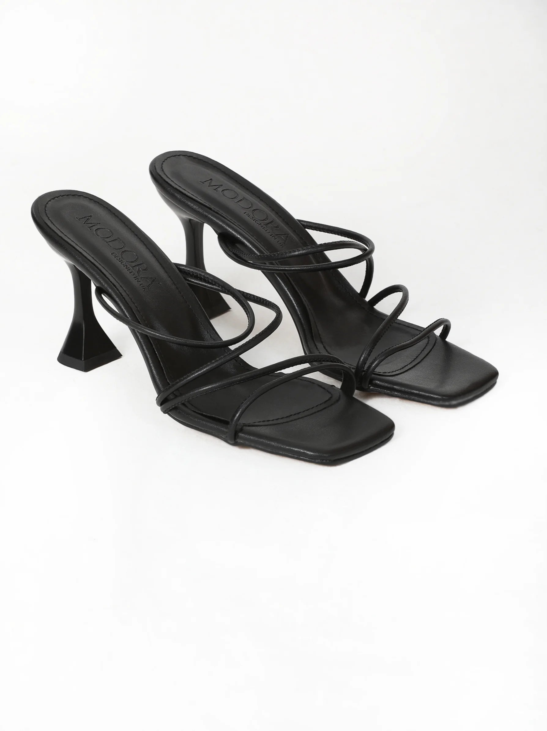 MSGM: Black Iconic MSGM Heeled Sandals | SSENSE