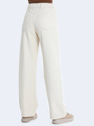 white high rise jeans