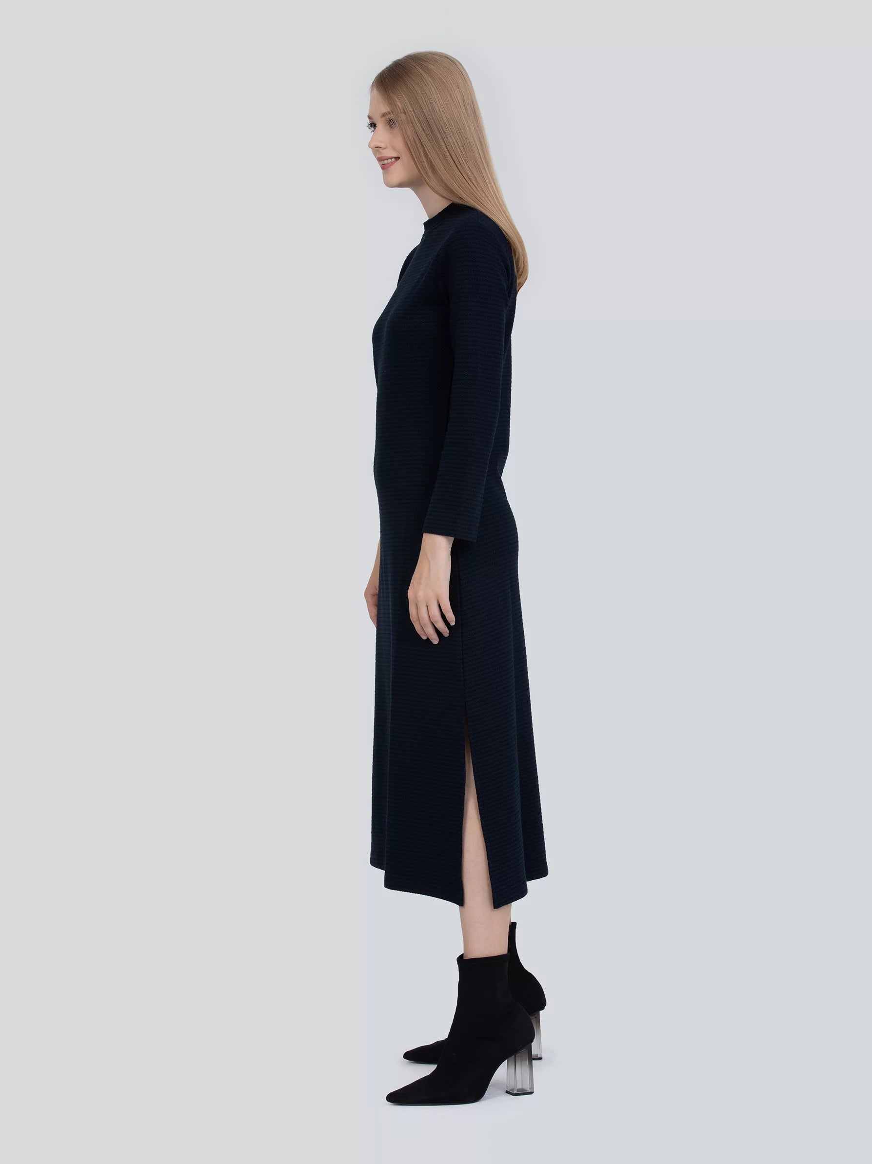 blue midi dresses for women