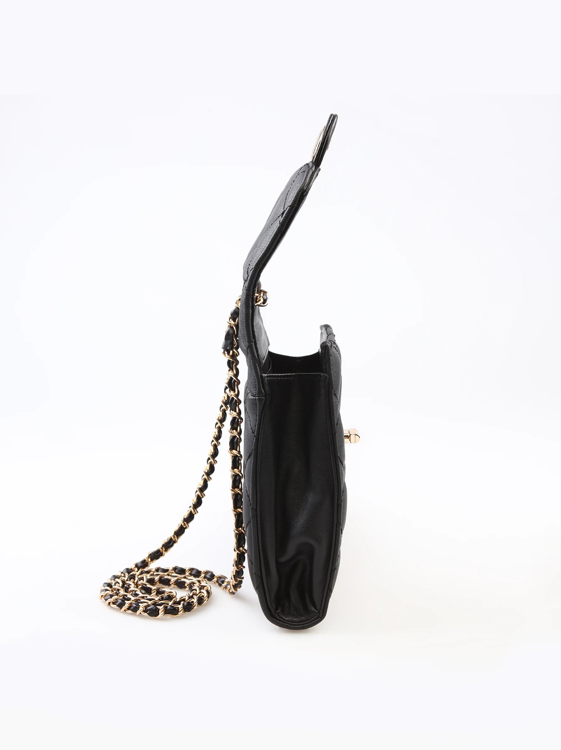 black crossbody phone bag