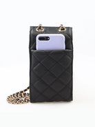 black crossbody phone purse