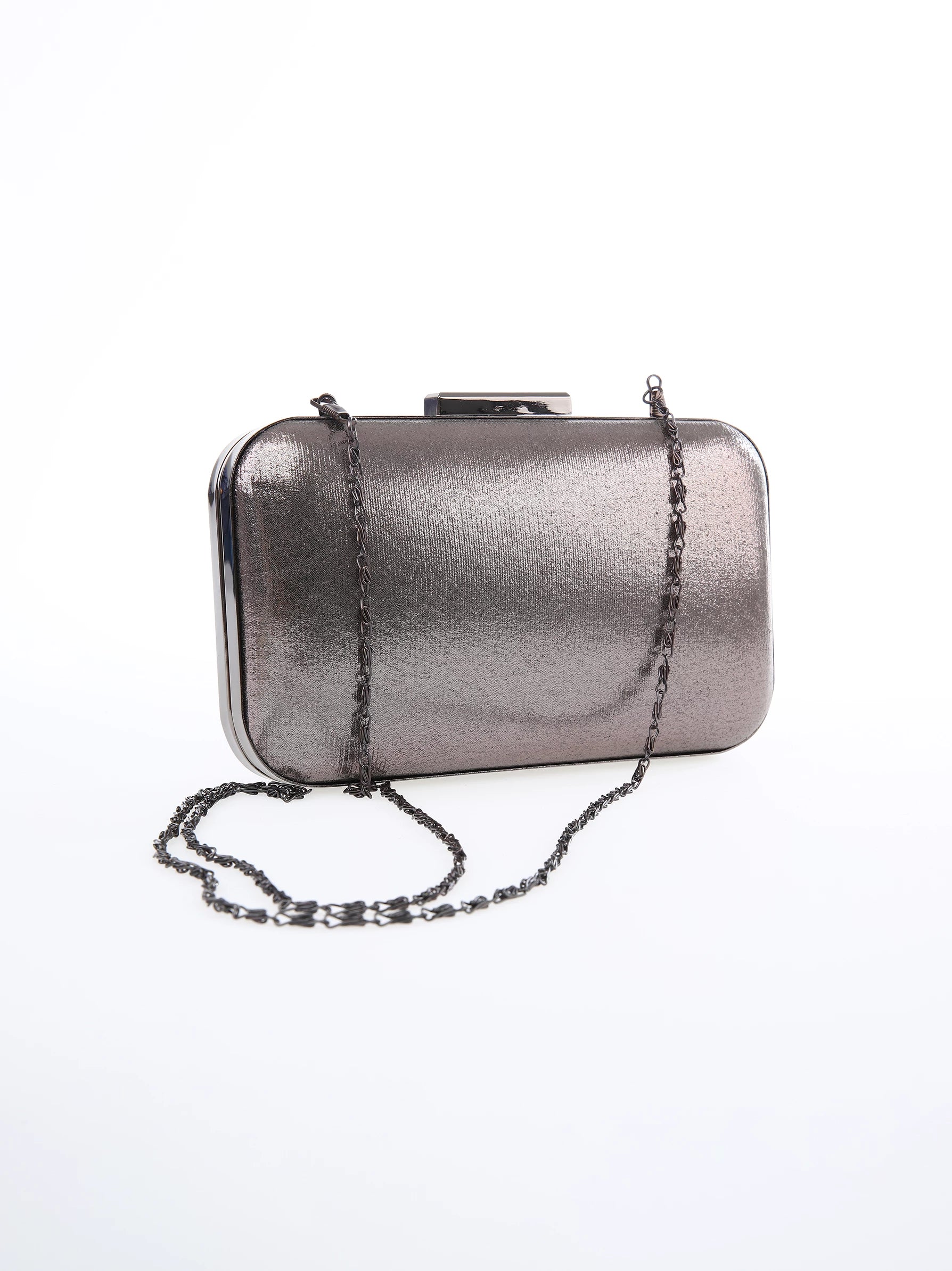 Grey discount evening bag