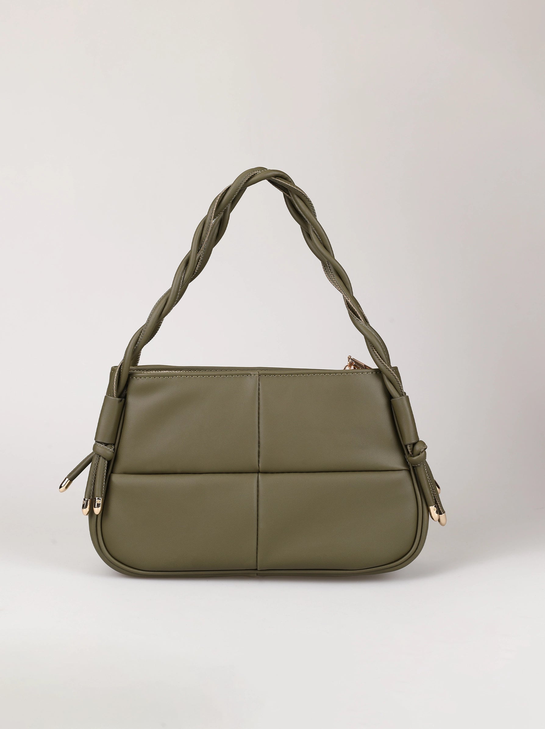 Khaki green clutch discount bag