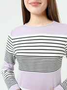 lilac long sleeve top