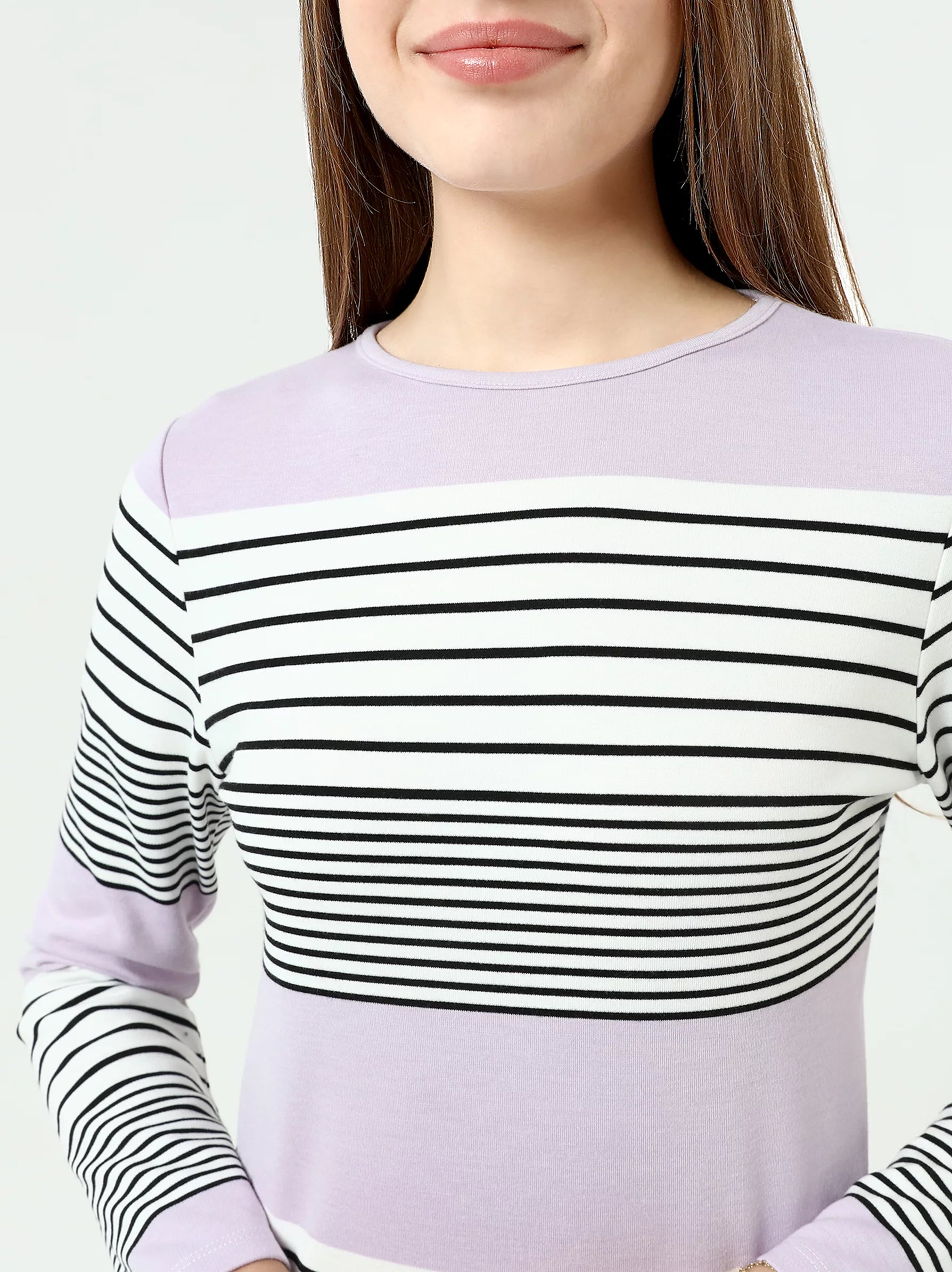 lilac long sleeve top