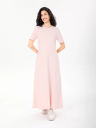 pink maxi dress